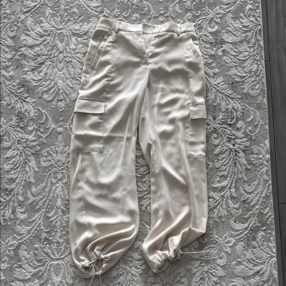 Cream Cargo Pants